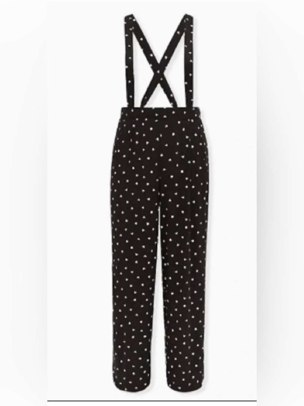 Torrid Disney Mickey Minnie Polka Dot Black Challis Overalls Jumpsuit sz 1x14-16